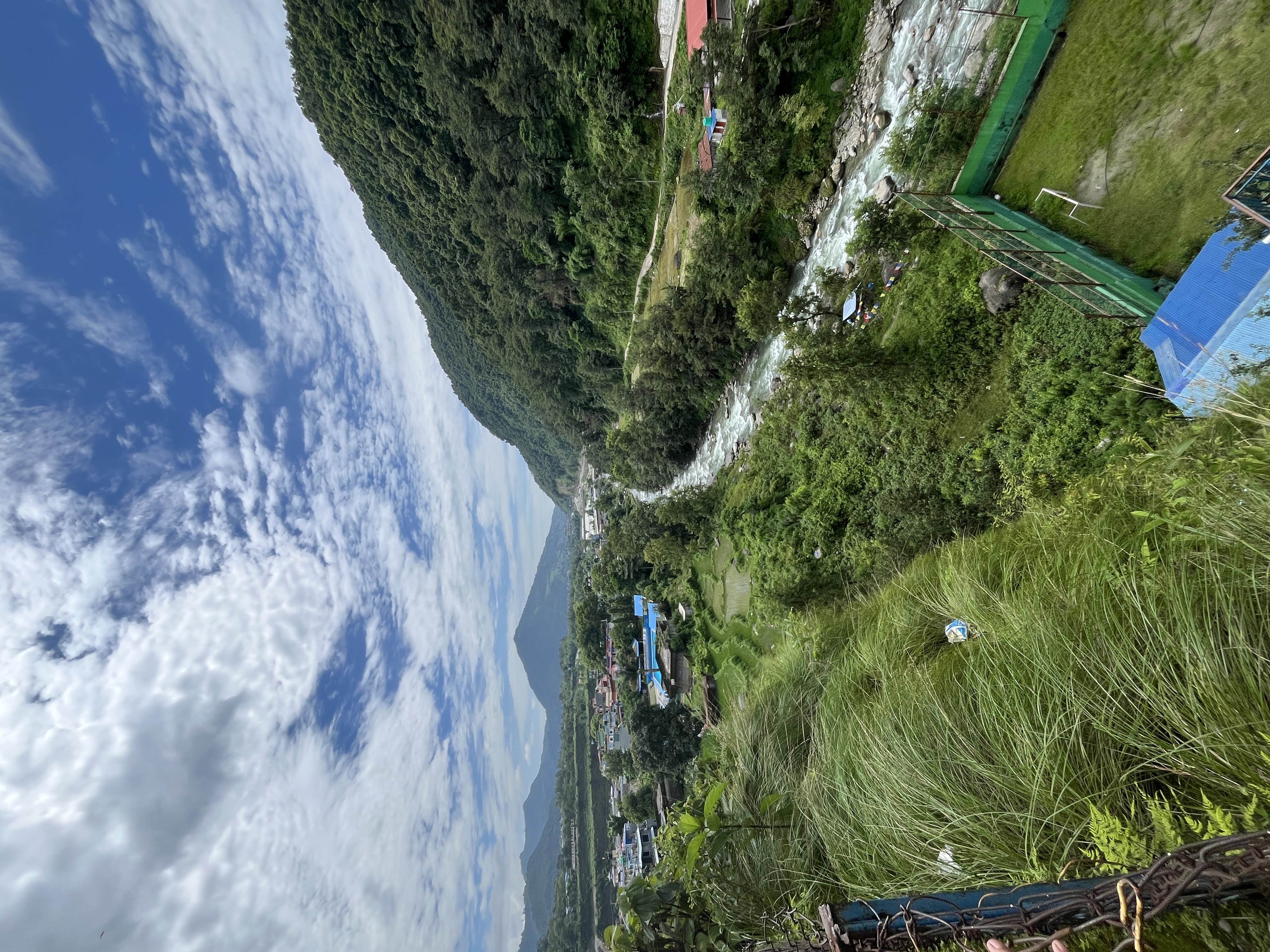 uitzicht op Pokhara